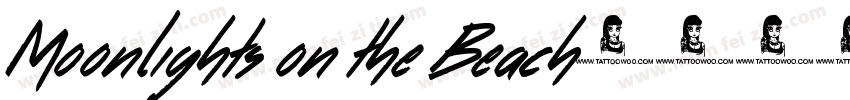 Moonlights on the Beach字体转换
